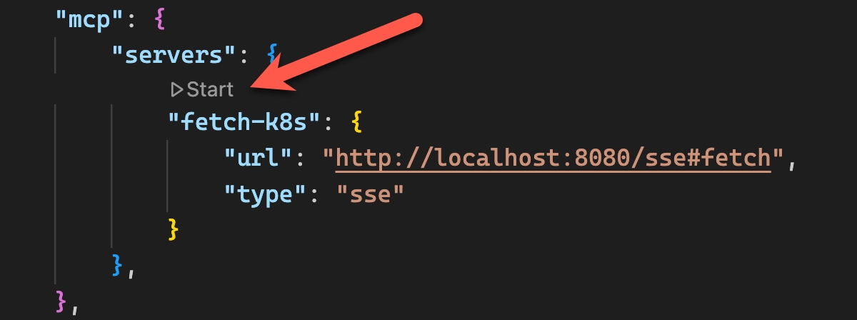 VS Code MCP settings